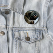 Snarling wolf: Woensdag, nachtclub Ronde Button 5,7 Cm (In situ)
