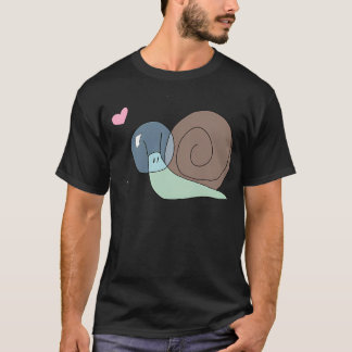 Snastronaut (Snail Astronaut) met hart T-shirt
