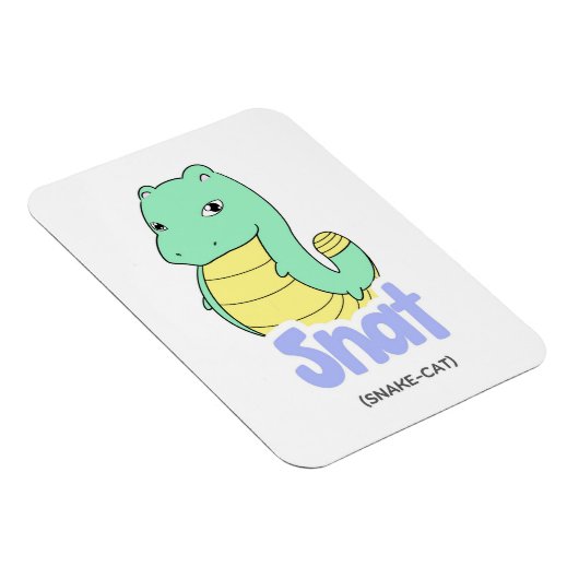 Snat (slang + kat) Schattigee flexibele magneet (Rechterzijde)