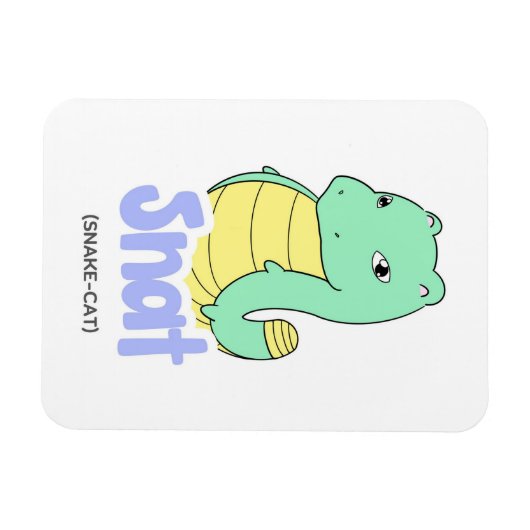 Snat (slang + kat) Schattigee flexibele magneet (Horizontaal)