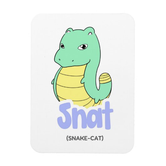 Snat (slang + kat) Schattigee flexibele magneet (Verticaal)