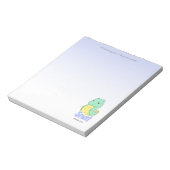 Snat (Snake + Cat) Purple Notepad Notitieblok (Linkerzijde)