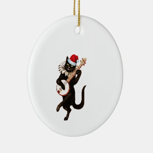 Snata Cat Keramisch Ornament (Rechts)