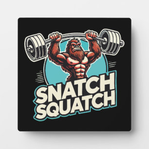 Snatch Squatch - Grappig Gewichtheffen Fotoplaat