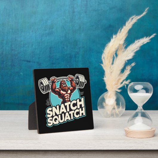 Snatch Squatch - Grappig Gewichtheffen Fotoplaat (Insitu)