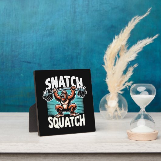 Snatch Squatch - Grappig Gewichtheffen Fotoplaat (Insitu)