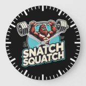 Snatch Squatch - Grappig Gewichtheffen Grote Klok (Voorkant)