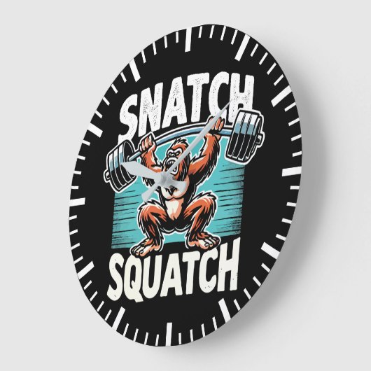 Snatch Squatch - Grappig Gewichtheffen Grote Klok (Hoek)