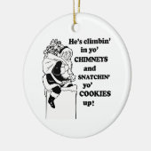 Snatchin'yo koekjes keramisch ornament (Links)