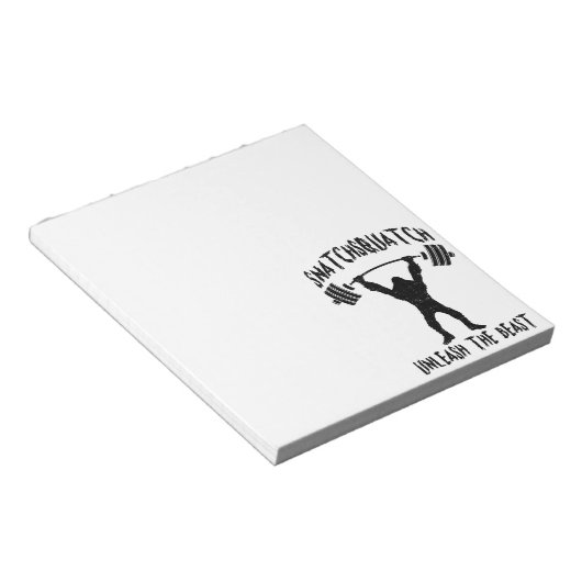 Snatchsquatch, Cartoon Big Foot, Beast, Funny Gym Notitieblok (Schuin)