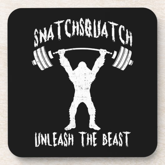 Snatchsquatch, Cartoon Big Foot, Beast, Funny Gym Onderzetter (Voorkant)