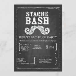 Snavel Bash Bachelor Party Krijtbord Hipster Kaart