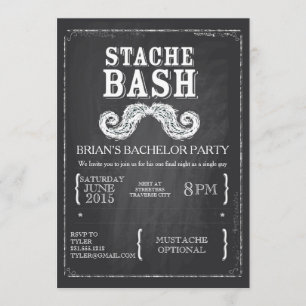 Snavel Bash Bachelor Party Krijtbord Hipster Kaart