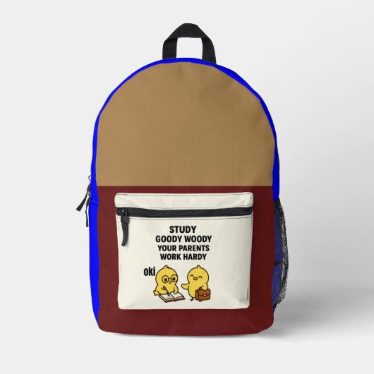 Snavel & Bonk, STUDIE MOTIVATIE TAS (Voorkant)