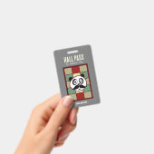 Snavel Panda Hall Pass Badge (Handheld)