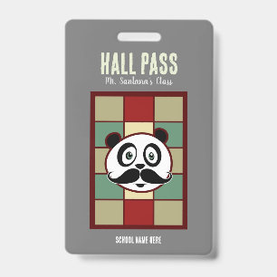 Snavel Panda Hall Pass Badge