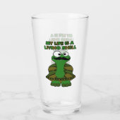 Snavel Schildpad Levende Schil Glas (Achterkant)