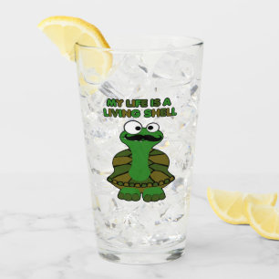 Snavel Schildpad Levende Schil Glas
