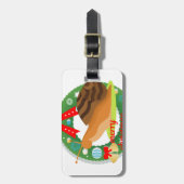 snavel voor kerst bagagelabel (Voorkant verticaal)