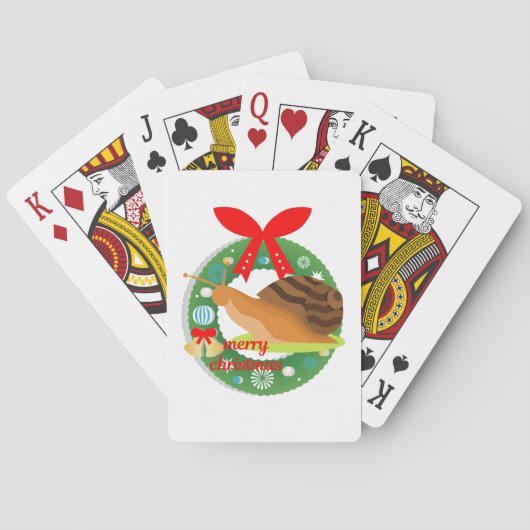 snavel voor kerst pokerkaarten (Achterkant)