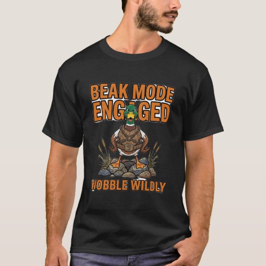 Snavelmodus Ingeschakeld Wobble Wild T-shirt (Voorkant)