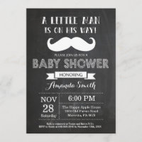 Snaver Baby Shower Uitnodiging Schoolbord