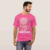 Snaxalotl Axolotl Pizza Mexican Salamander Walking T-shirt (Voorkant volledig)