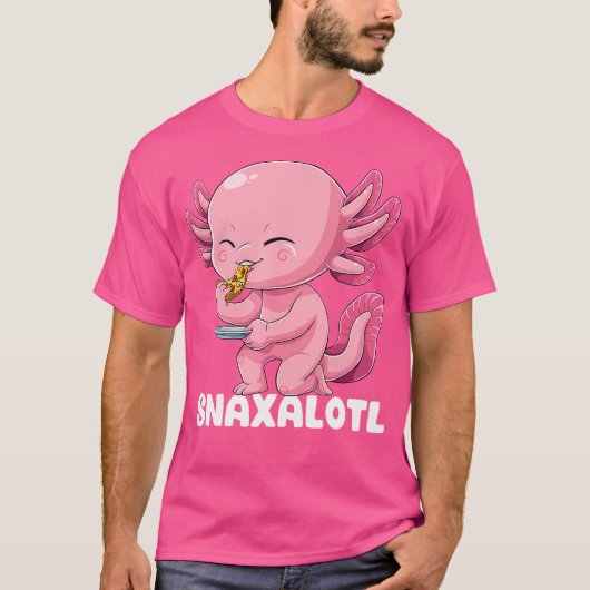 Snaxalotl Axolotl Pizza Mexican Salamander Walking T-shirt (Voorkant)