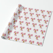'Snaxalotl' Snacking Axolotl Wrapping Paper Cadeaupapier (Uitgerold)