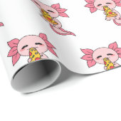 'Snaxalotl' Snacking Axolotl Wrapping Paper Cadeaupapier (Rol Hoek)