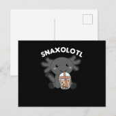 Snaxolotl Axolotl Bubble Tea Lovers Sweet Animals Briefkaart (Voorkant / Achterkant)
