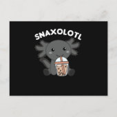 Snaxolotl Axolotl Bubble Tea Lovers Sweet Animals Briefkaart (Voorkant)