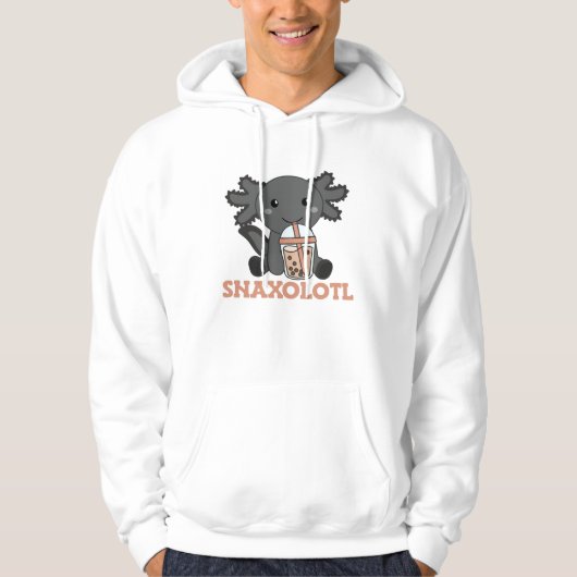 Snaxolotl Axolotl Bubble Tea Lovers Sweet Animals Hoodie (Voorkant)