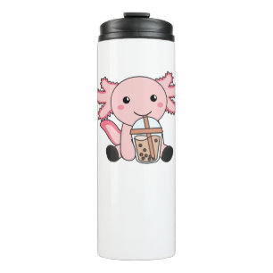 Snaxolotl Axolotl Bubble Tea Lovers Sweet Animals Thermosbeker