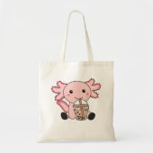 Snaxolotl Axolotl Bubble Tea Lovers Sweet Animals Tote Bag (Voorkant)