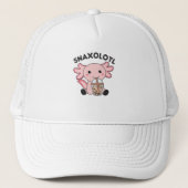 Snaxolotl Axolotl Bubble Tea Lovers Sweet Animals Trucker Pet (Voorkant)