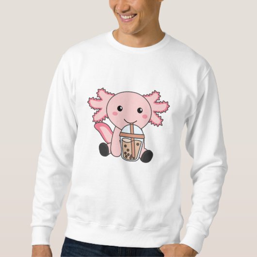 Snaxolotl Axolotl Bubble Tea Lovers Sweet Animals Trui (Voorkant)