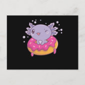 Snaxolotl Axolotl Donut Lovers Zoete dieren Briefkaart (Voorkant)