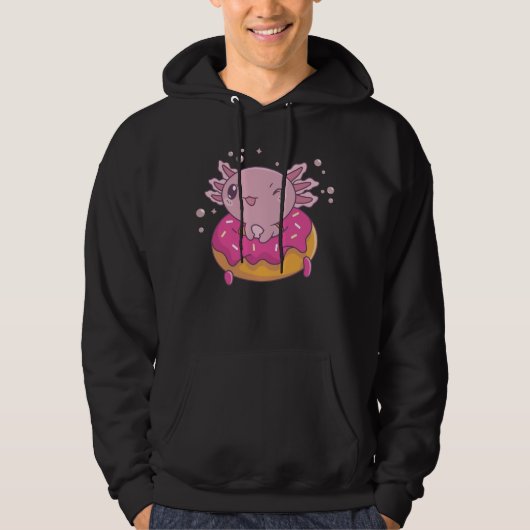 Snaxolotl Axolotl Donut Lovers Zoete dieren Hoodie (Voorkant)