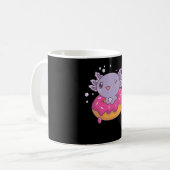 Snaxolotl Axolotl Donut Lovers Zoete dieren Koffiemok (Voorkant links)