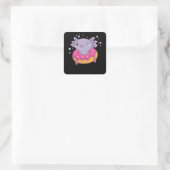 Snaxolotl Axolotl Donut Lovers Zoete dieren Vierkante Sticker (Tas)