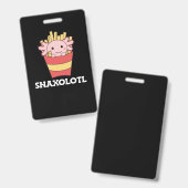 Snaxolotl Axolotl Lover Cute Animals Badge (Voor- en achterkant)