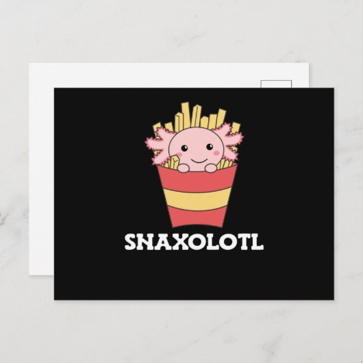 Snaxolotl Axolotl Lover Cute Animals Briefkaart (Voorkant / Achterkant)