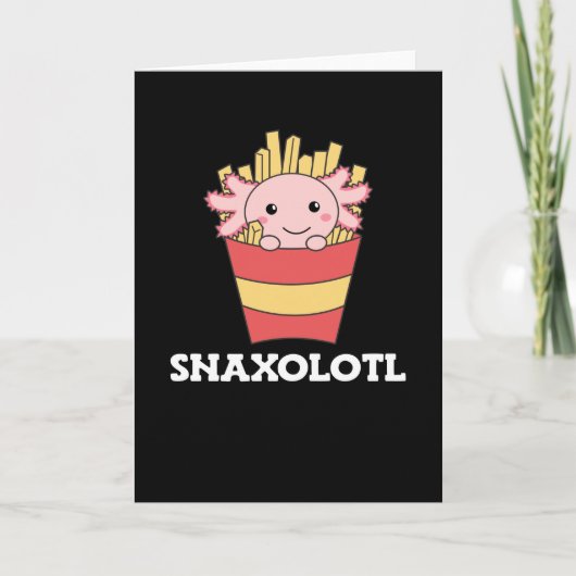 Snaxolotl Axolotl Lover Cute Animals Kaart (Voorkant)