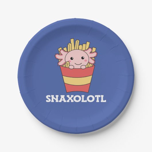 Snaxolotl Axolotl Lover Cute Animals Papieren Bordje (Voorkant)