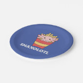 Snaxolotl Axolotl Lover Cute Animals Papieren Bordje (Gekanteld)