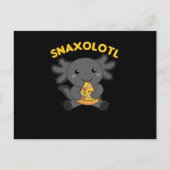 Snaxolotl Axolotl Lover Cute Animals Pizza Briefkaart (Voorkant)