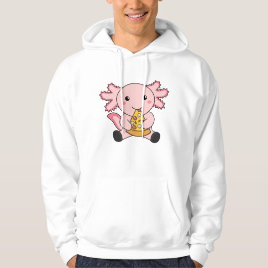 Snaxolotl Axolotl Lover Cute Animals Pizza Hoodie (Voorkant)