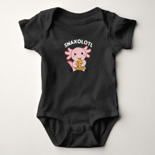 Snaxolotl Axolotl Lover Cute Animals Pizza Romper