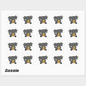 Snaxolotl Axolotl Lover Cute Animals Pizza Square Vierkante Sticker (Vel)